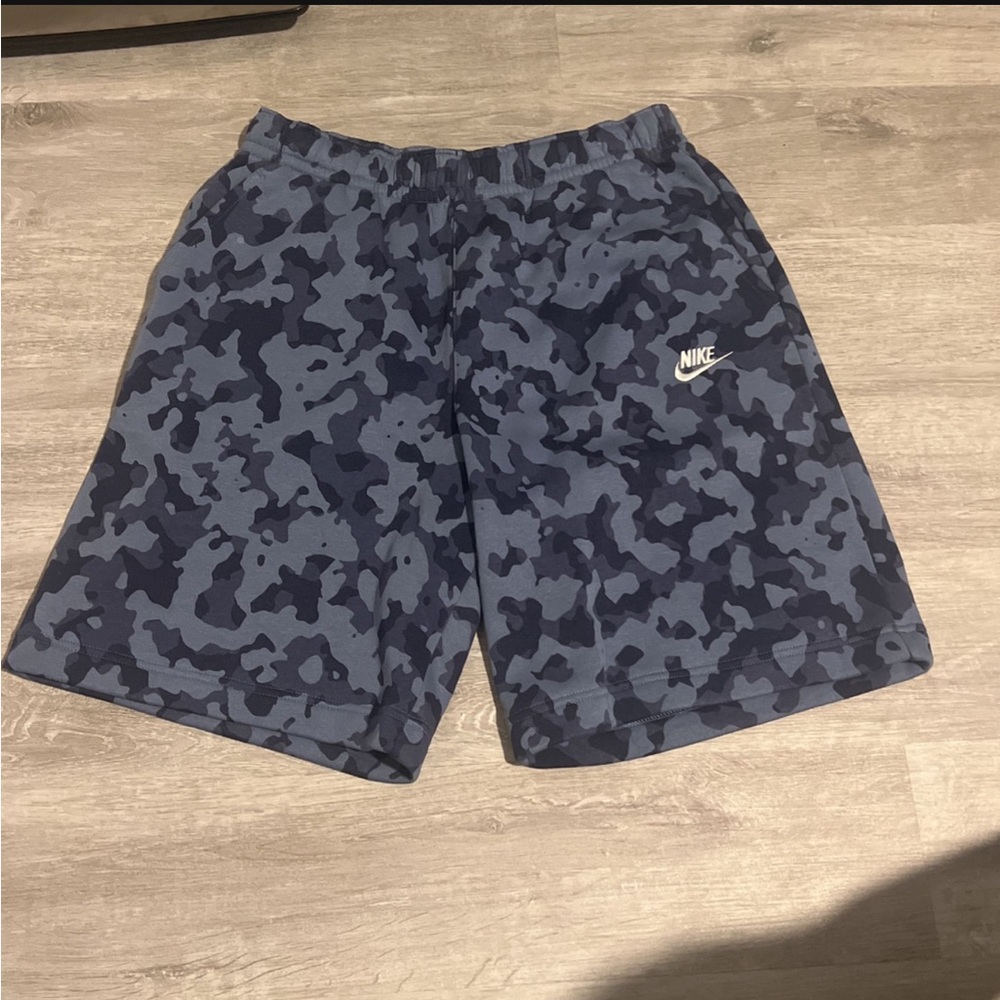 blue camo Nike shorts